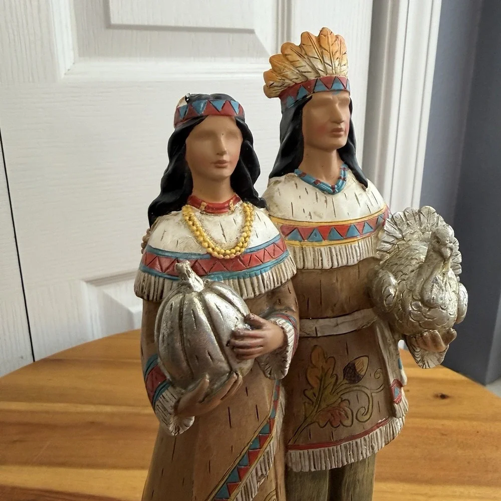 Hobby Lobby Native American Thanksgiving Fall Decor Figurine Free Standing